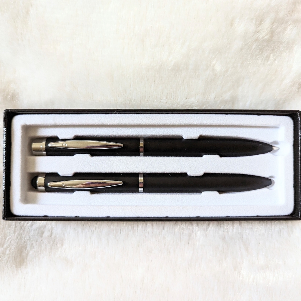 Pierre Cardin Matte Black Pen Pencil Set